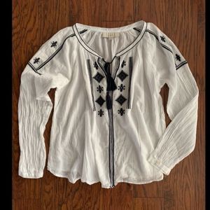 Loft peasant boho gypsy top. Medium